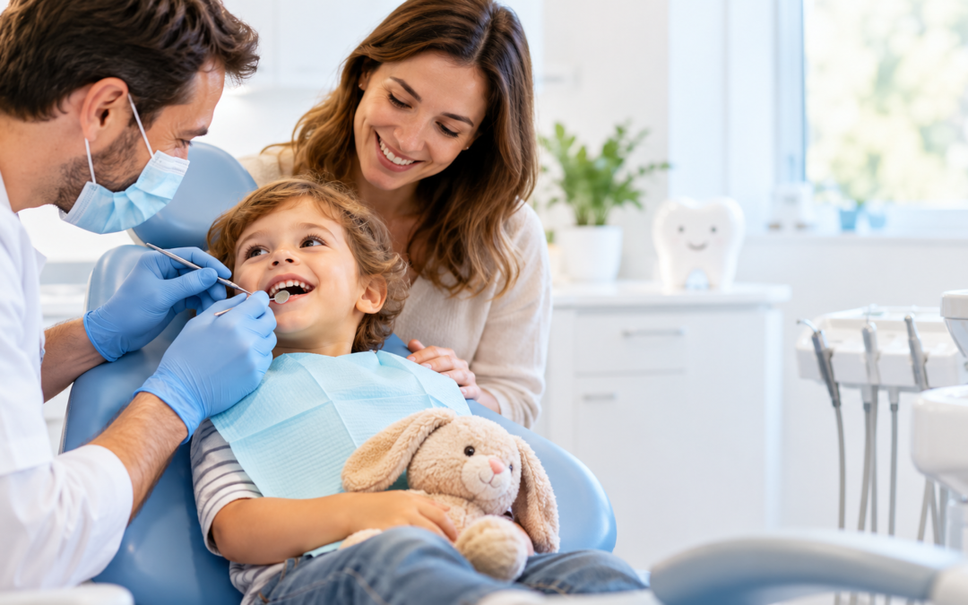 Visita dal dentista per un bambino